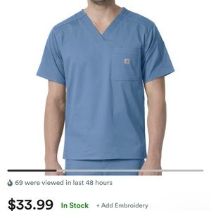 Carhartt Mens Scrub top